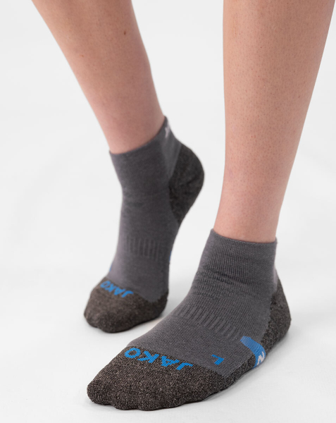 Jako Dropshot Korte Trainingssocks - Grijs